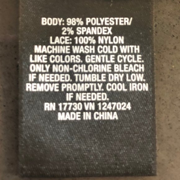 Mossimo Black Top - Lace Detail - Size Large - Picture 5 of 6